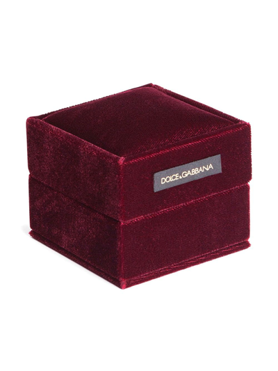 Shop Dolce & Gabbana 18kt Yellow Gold Diamond Devotion Ring