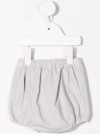 Shop Siola Corduroy Stretch-cotton Bloomers In Grey