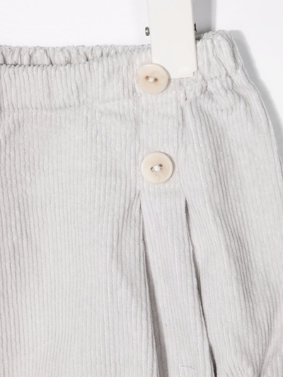 Siola Corduroy Stretch-cotton Bloomers In Grey