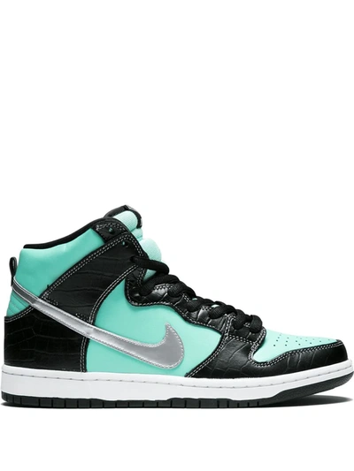 Shop Nike X X Diamond Supply Co. Sb Dunk High Prm"tiffany" Sneakers In Blue