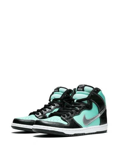 Shop Nike X X Diamond Supply Co. Sb Dunk High Prm"tiffany" Sneakers In Blue