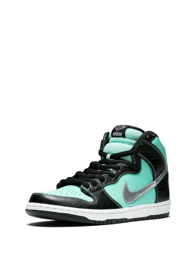 Shop Nike X X Diamond Supply Co. Sb Dunk High Prm"tiffany" Sneakers In Blue