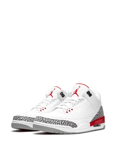 Shop Jordan Air  3 Retro "katrina/hall Of Fame" Sneakers In White