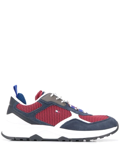 Tommy Hilfiger Panelled Logo Sneakers In Red | ModeSens