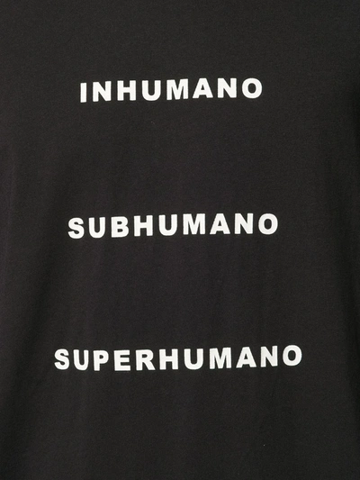 Shop Rick Owens Drkshdw Superhumano Print Mid-length T-shirt In Black