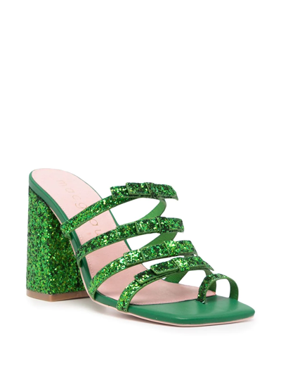 Macgraw Dorothy Glitter-detail Sandals In Green