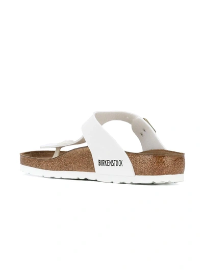 Shop Birkenstock T-bar Sandals In White