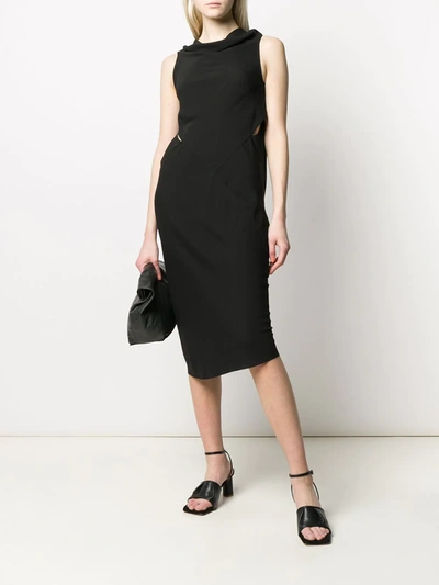 Shop Rick Owens Cut-out Detail Dress In Black