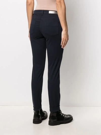 Shop Luisa Cerano Straight-leg Trousers In Blue