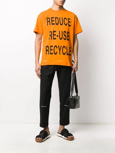 Shop United Standard Slogan Short-sleeve T-shirt In Orange