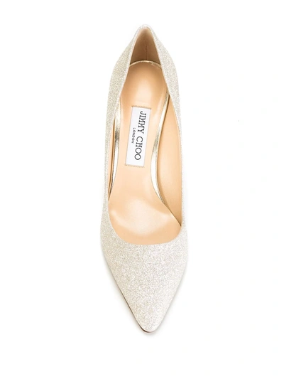 Jimmy Choo 85mm Romy Pumps In Metallic
