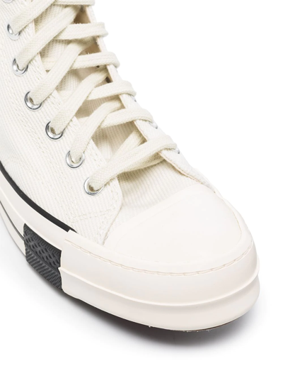 Shop Rick Owens X  Drkshdw High-top Sneakers In White