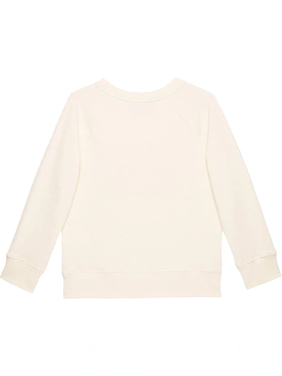 Shop Gucci Children's Sweatshirt With  Logo In White