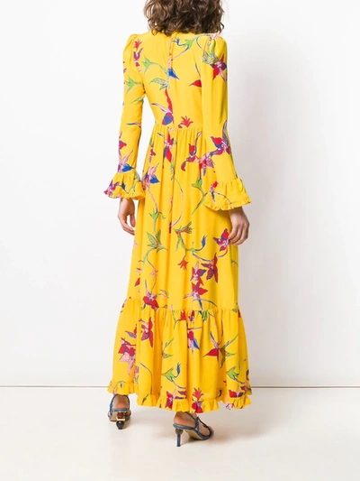 Shop La Doublej Visconti Orchid Dress In Yellow