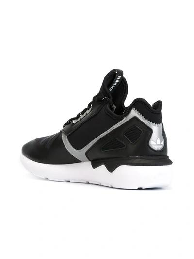 Shop Adidas Originals Tubular Runner Sneakers In Black