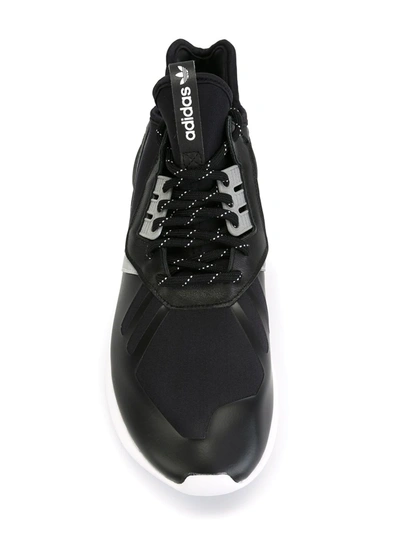 Shop Adidas Originals Tubular Runner Sneakers In Black