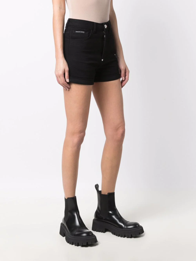 Philipp Plein Slim-cut Hot Shorts In Schwarz