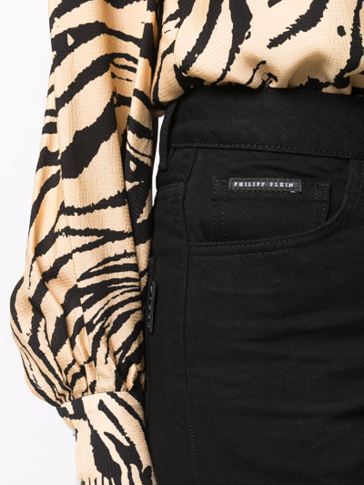 Philipp Plein Slim-cut Hot Shorts In Schwarz