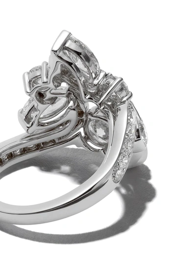 Shop De Beers 18kt White Gold Adonis Rose Cluster Diamond Ring
