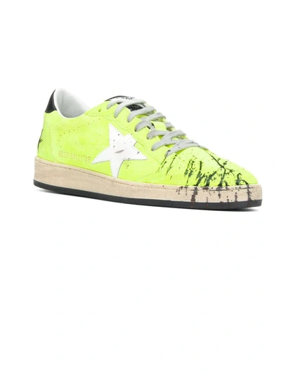 Shop Golden Goose Ball Star Sneakers In Yellow