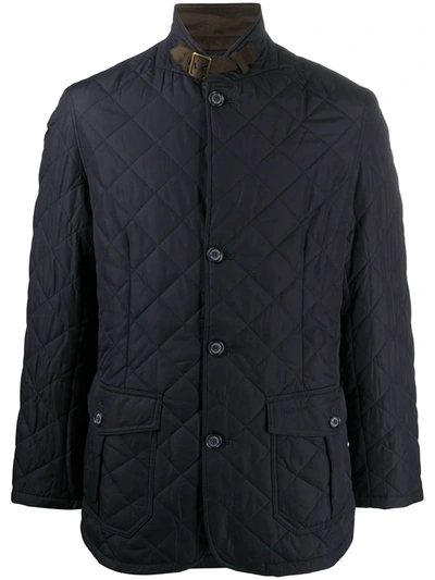 Shop Barbour Lutz Quilted Jacket In Blue