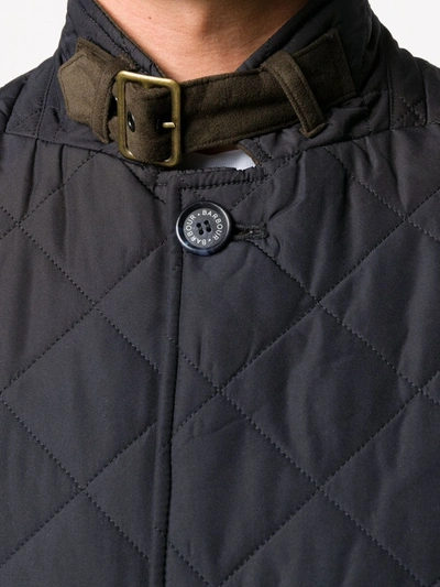 Barbour Quilted Button-front Jacket In Blue