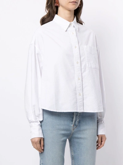 Shop Denimist Chest Pocket Shirt In White
