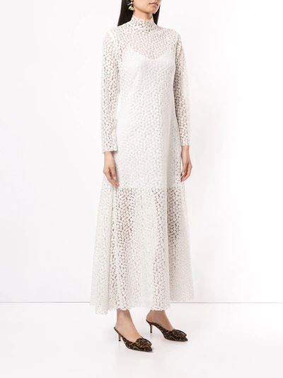 Shop Macgraw Embroidered New Lyrical Dress In White