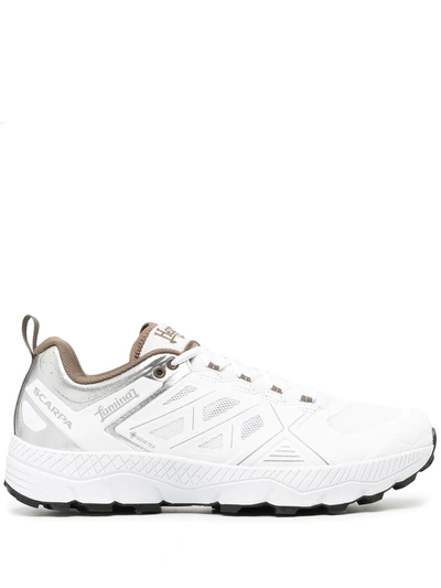 Shop Herno X Scarpa Laminar Gore-tex Vibram Sneakers In White