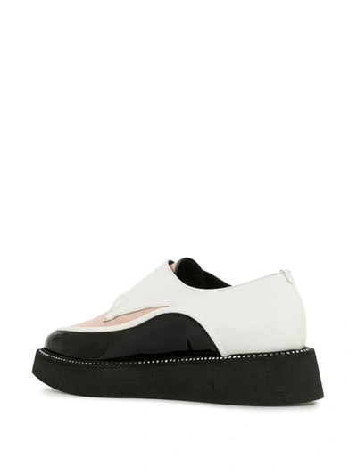 Shop N°21 Colour-block Buckle Loafers In White