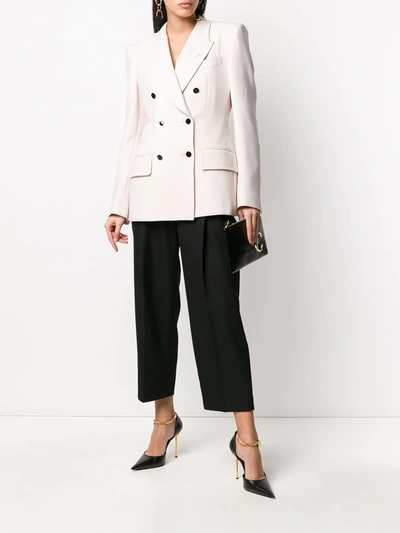 Shop Tom Ford Tailored Double-breasted Blazer In White