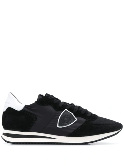 Shop Philippe Model Paris Trpx Basic Sneakers In Black