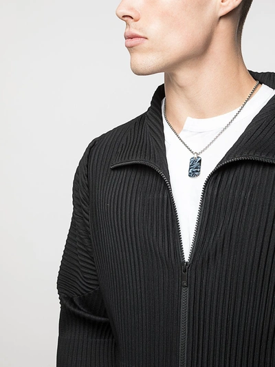 David Yurman Exotic Stone Pietersite 35mm Tag In Ssbpy