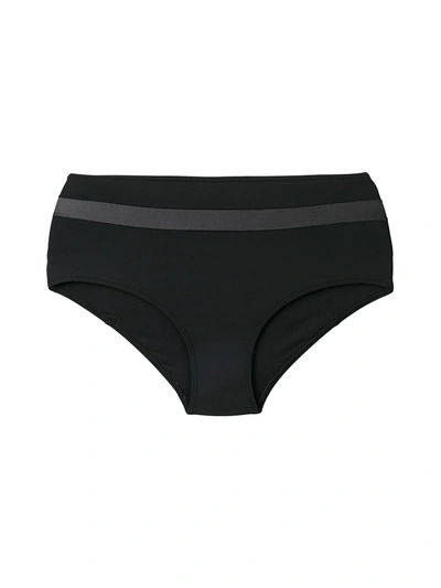 Shop Marlies Dekkers Cache Coeur High-waisted Bikini Briefs In Black