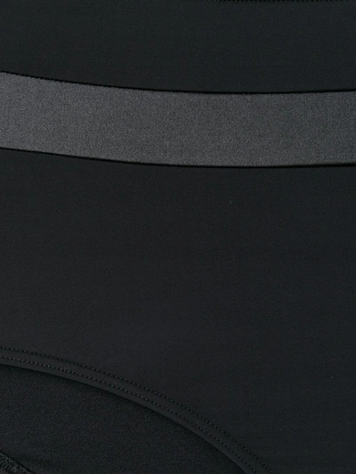 Shop Marlies Dekkers Cache Coeur High-waisted Bikini Briefs In Black