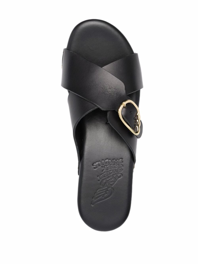 Shop Ancient Greek Sandals Marilia Clog Sandals In Black