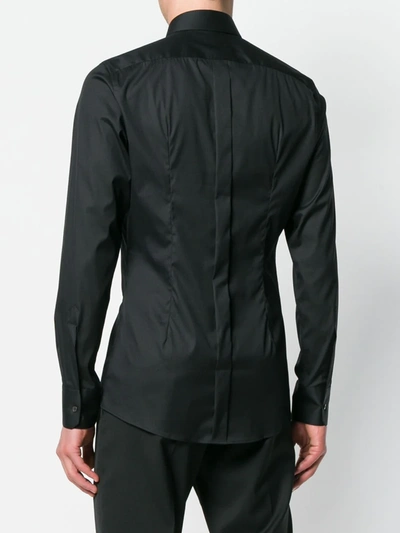 Dolce & Gabbana Black Essential Cotton Shirt In Black