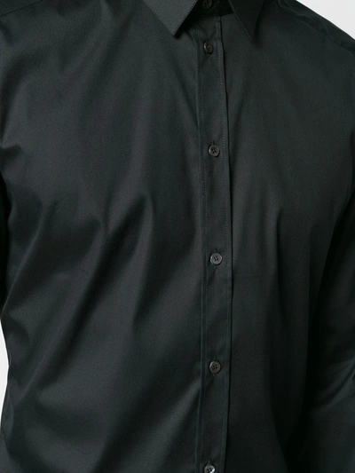 Dolce & Gabbana Black Essential Cotton Shirt In Black