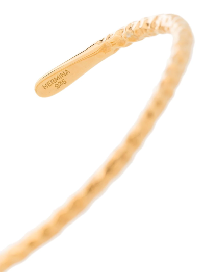 Hermina Athens Gold-plated Ammos Cuff Bracelet In Gold