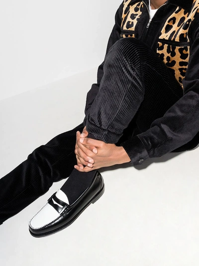 G.h. Bass & Co. Heritage Larson Weejun Leather Loafers In Black