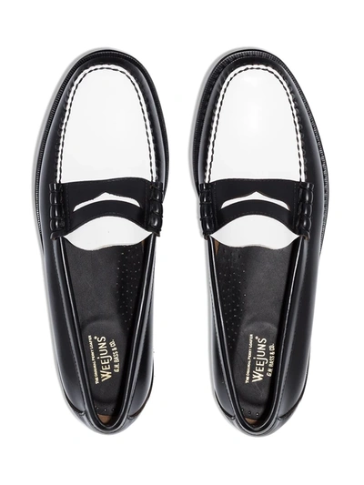 Shop G.h. Bass & Co. Heritage Larson Weejun Leather Loafers In Black