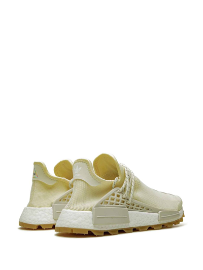 Shop Adidas Originals X Pharrell Williams Nmd Hu Prd "cream White" Sneakers In Neutrals