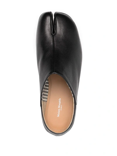 Shop Maison Margiela Tabi Slip-on Loafers In Black