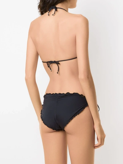 Shop Amir Slama Triangle Bikini Set In Black