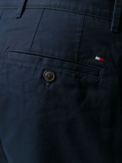 Shop Tommy Hilfiger Buttoned Welt Pocket Shorts In Blue