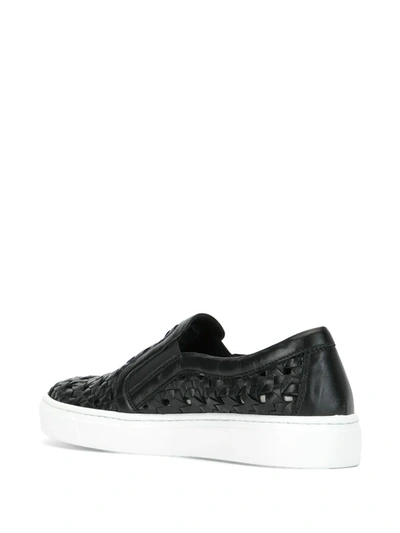 Shop Madison.maison 25mm Woven Sneakers In Black