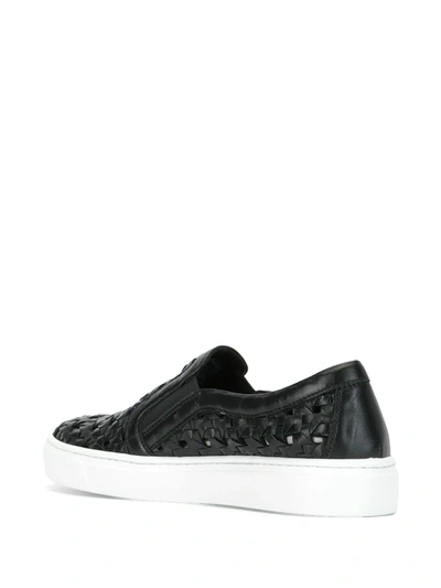 Madison.maison 25mm Woven Sneakers In Black