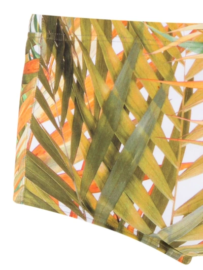 Lygia & Nanny Copacabana Printed Trunks In Yellow