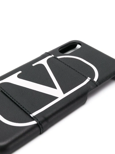 Shop Valentino Vlogo Iphone 10 Case In Black