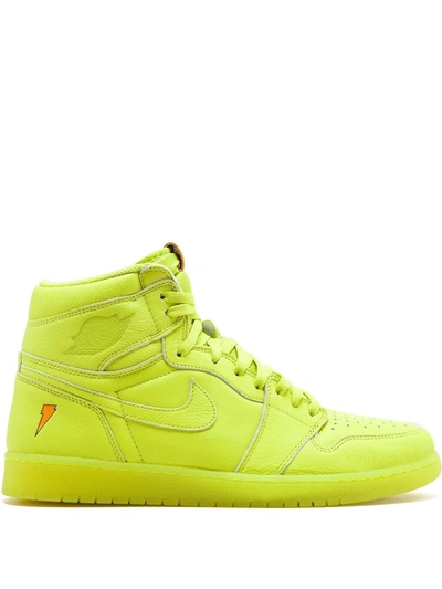 Shop Jordan Air  1 Retro Hi G8rd "cyber" Sneakers In Yellow